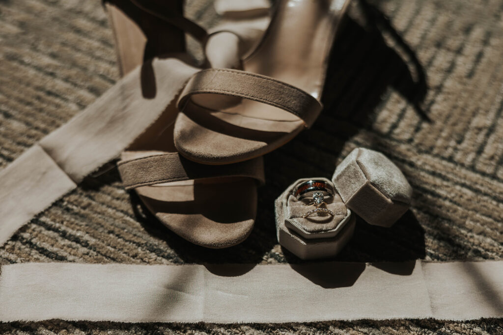 wedding details flatlay