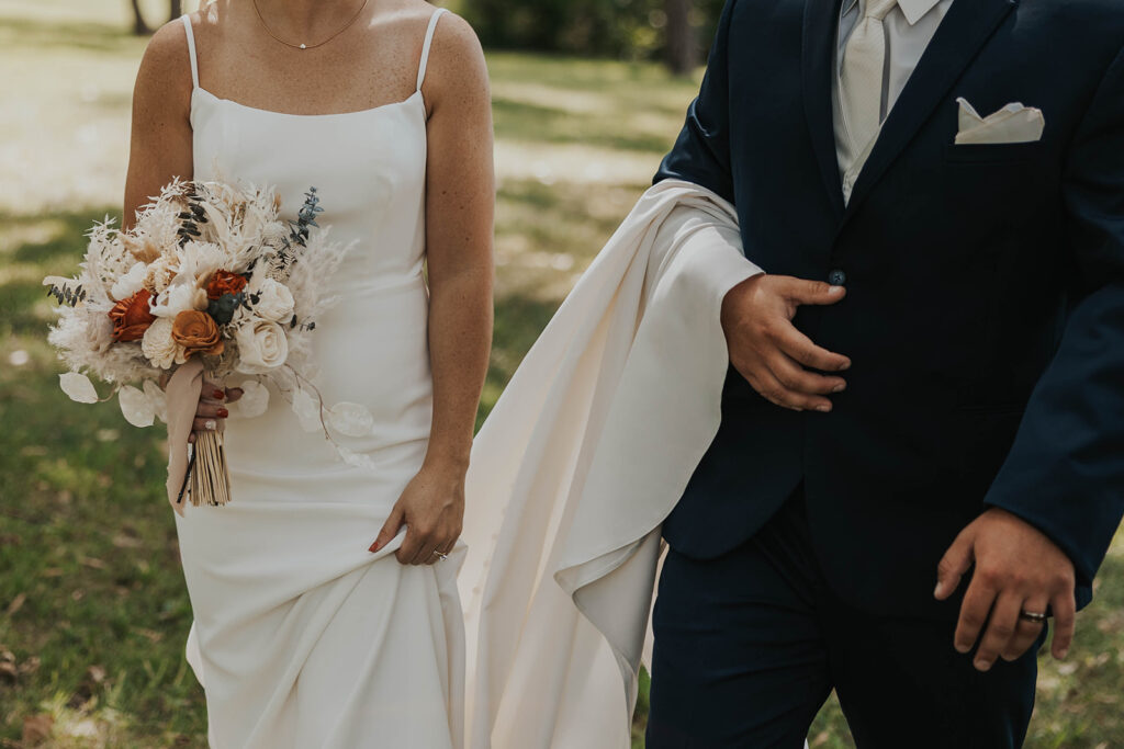 bride and groom wedding ceremony exit