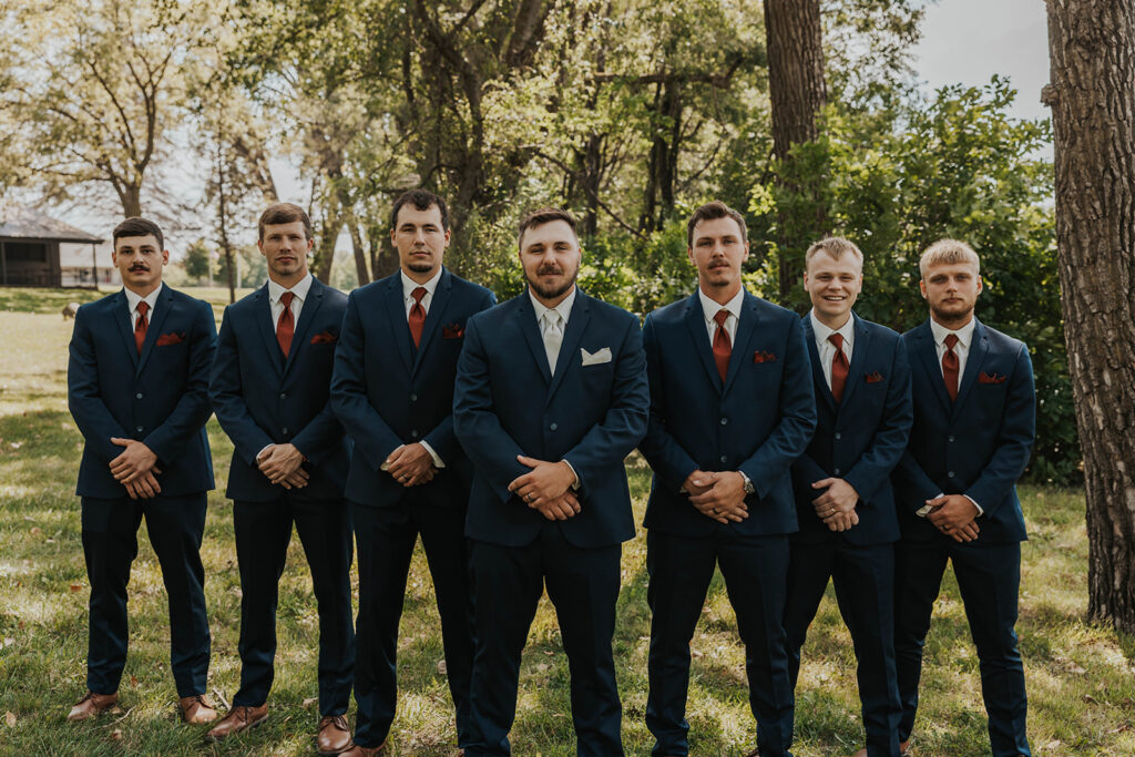 groom and groomsmen