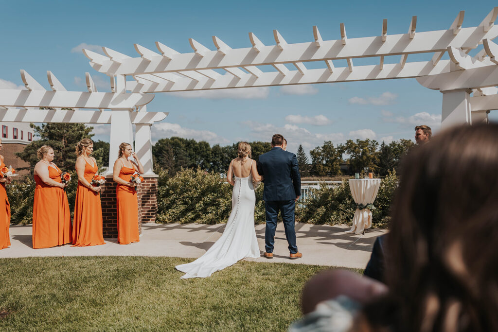 outdoor wedding ceremony