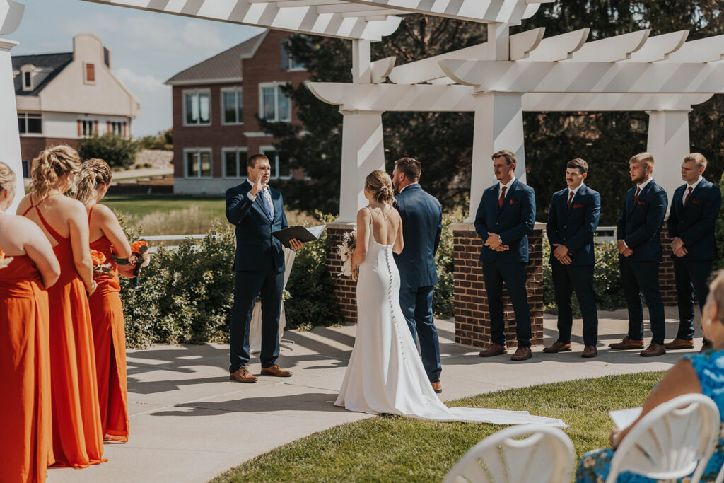 outdoor wedding ceremony