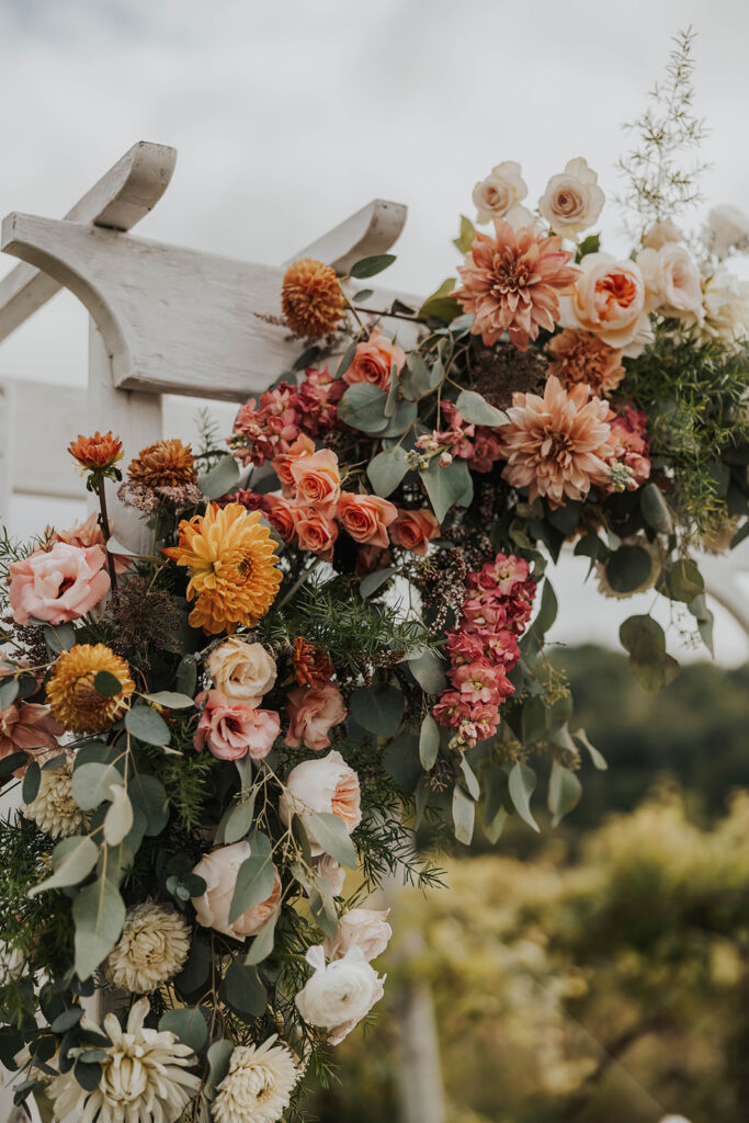 summer floral arch decor