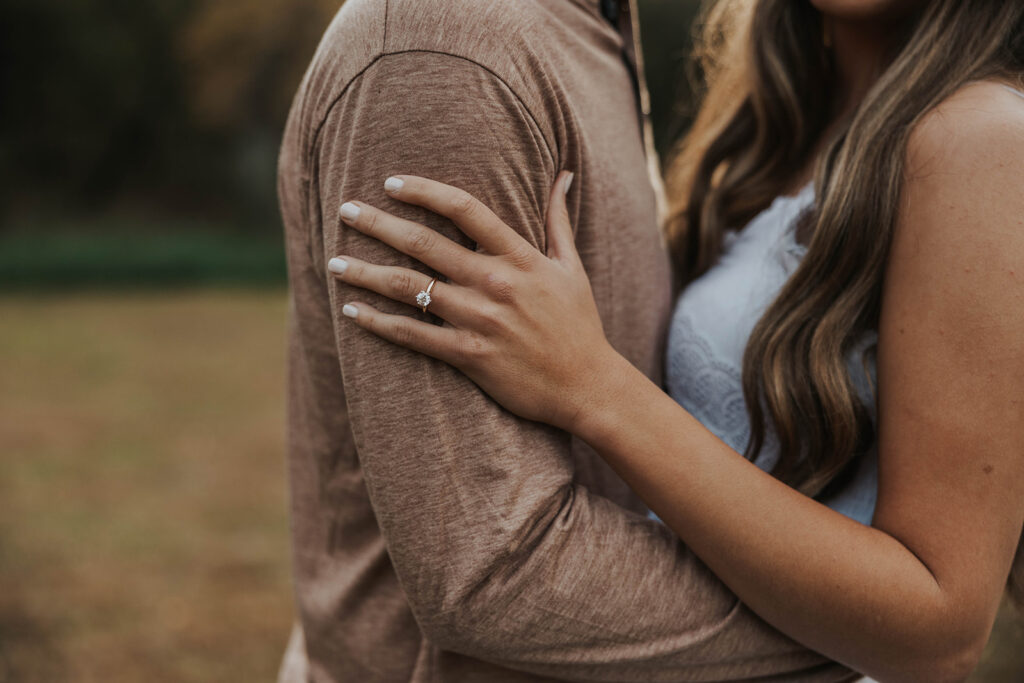 engagement ring close up photo