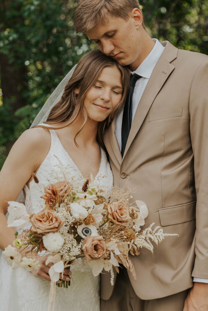 playful and candid bride and groom portraits