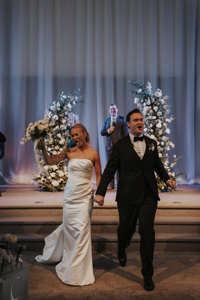 bride and groom ceremony exit