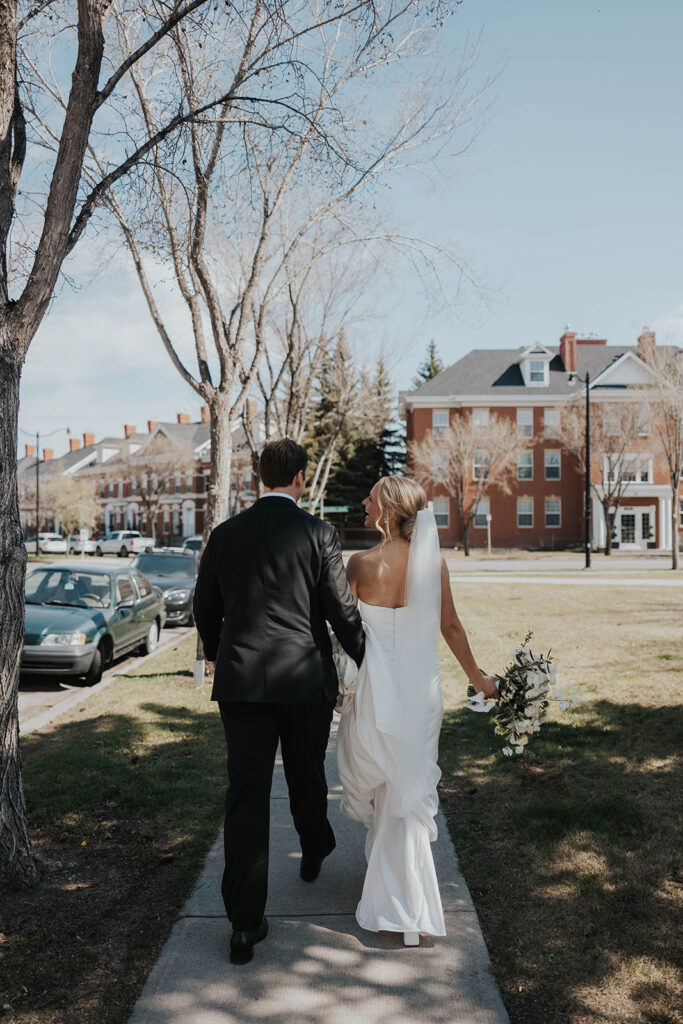 editorial downtown Calgary wedding photos