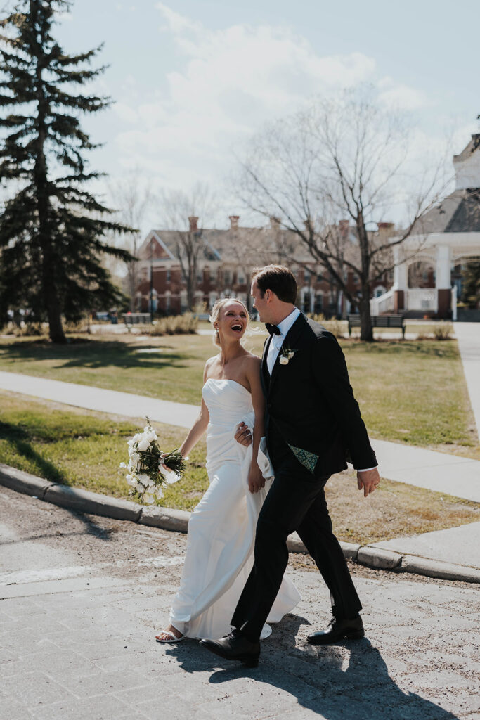 editorial downtown Calgary wedding photos