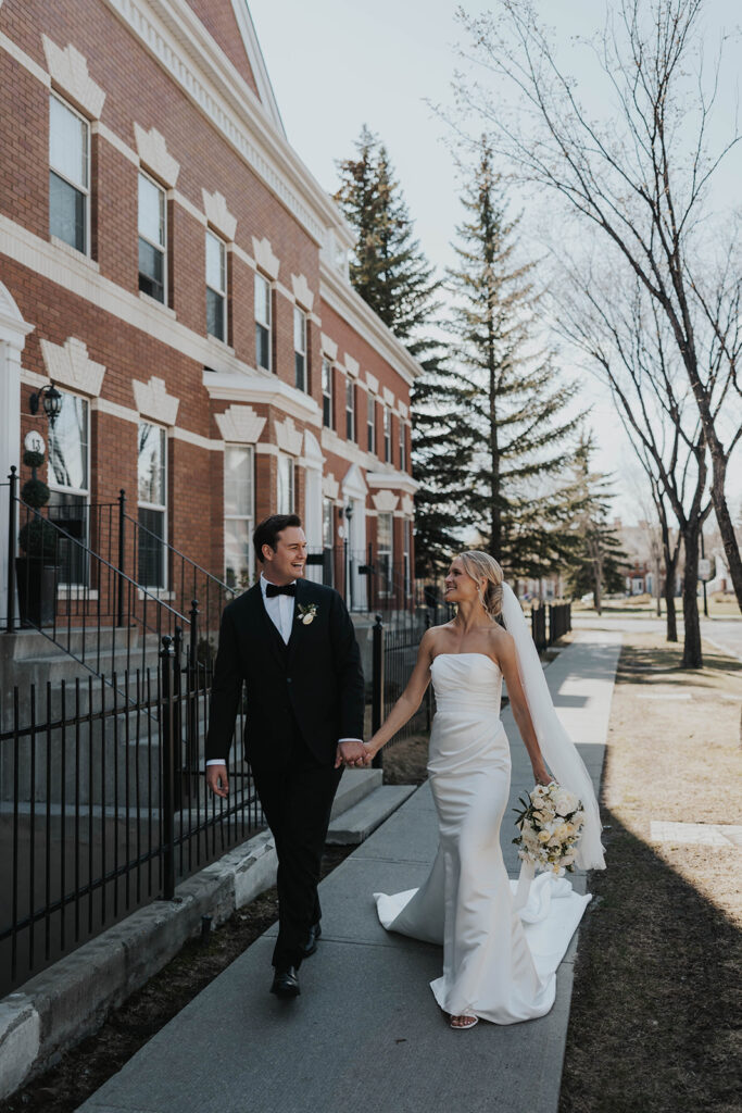 editorial downtown Calgary wedding photos