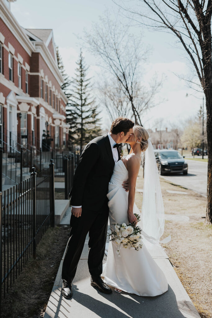 editorial downtown Calgary wedding photos