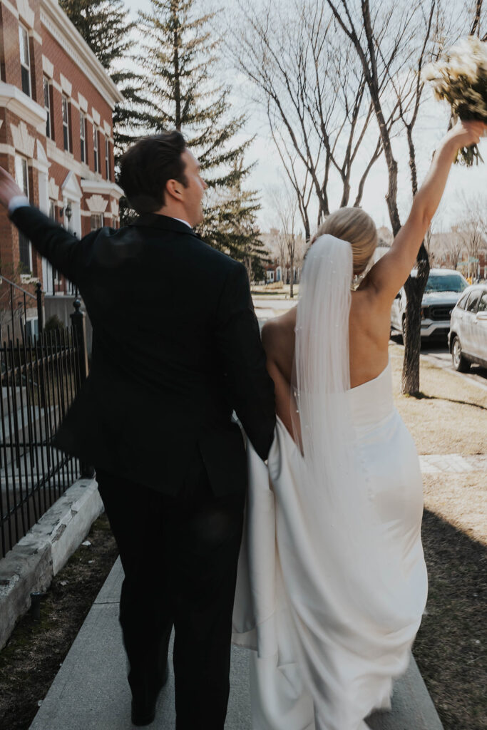 editorial downtown Calgary wedding photos