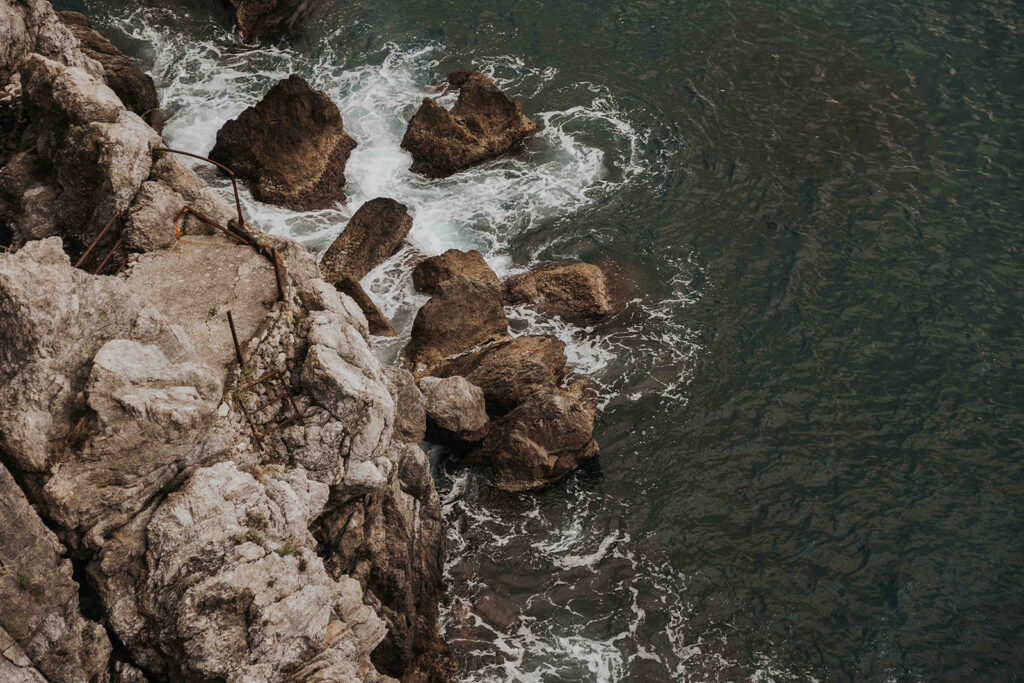 dramatic ocean views in Italy