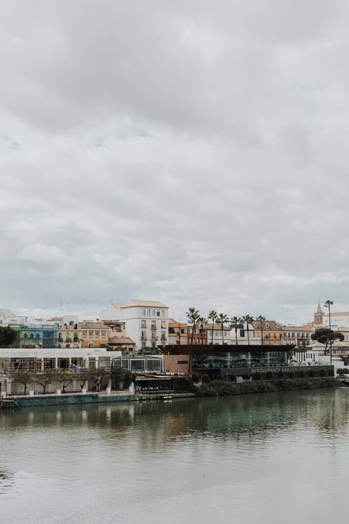 Buildings along water in Spain