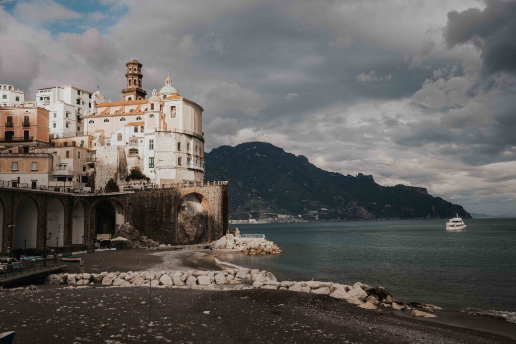 Landscape of a beach in Italy