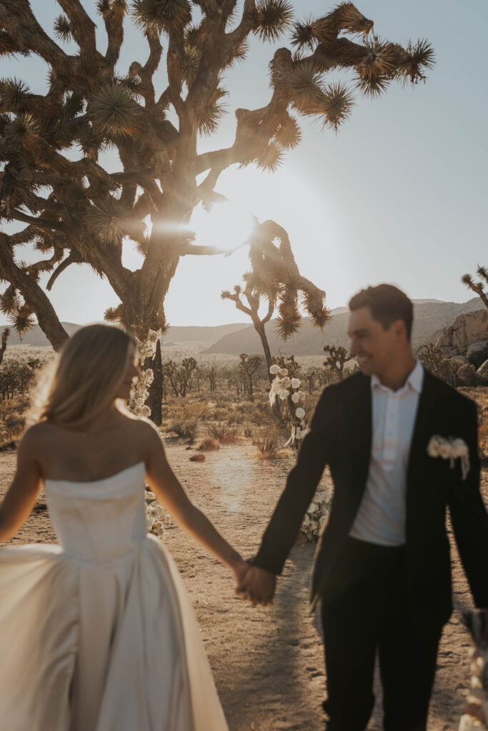 Nontraditional wedding in Joshua Tree National Park, California