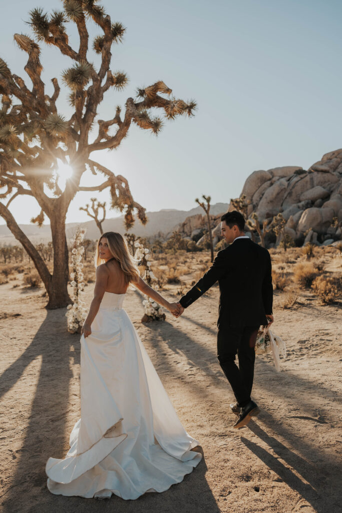 Nontraditional wedding in Joshua Tree National Park, California