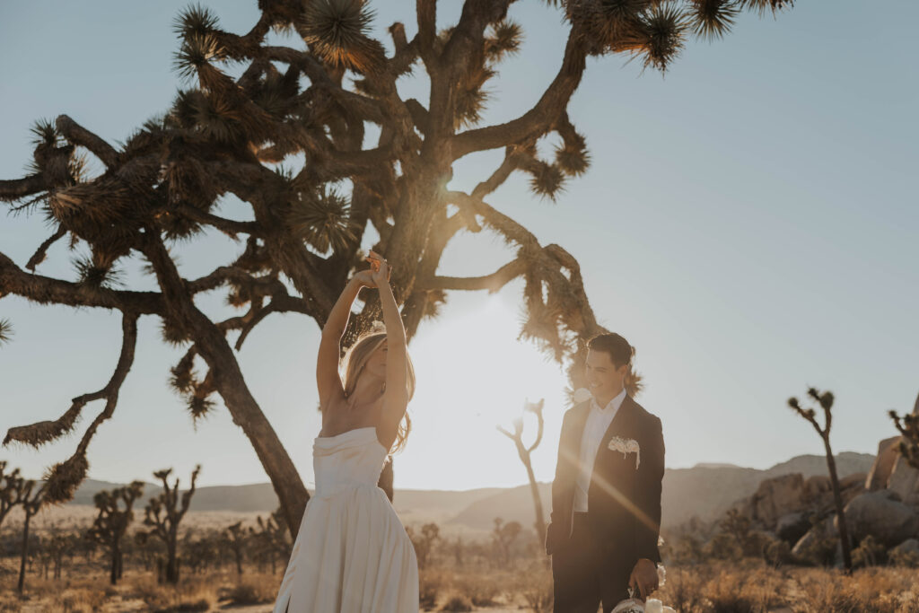 Nontraditional wedding in Joshua Tree National Park, California