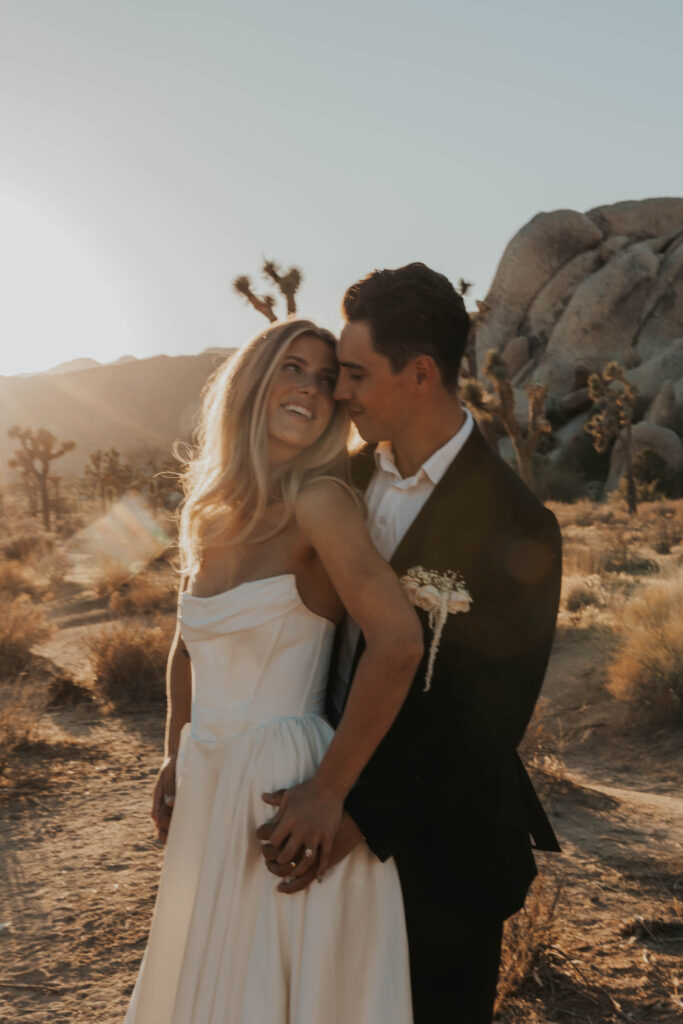 Nontraditional wedding in Joshua Tree National Park, California