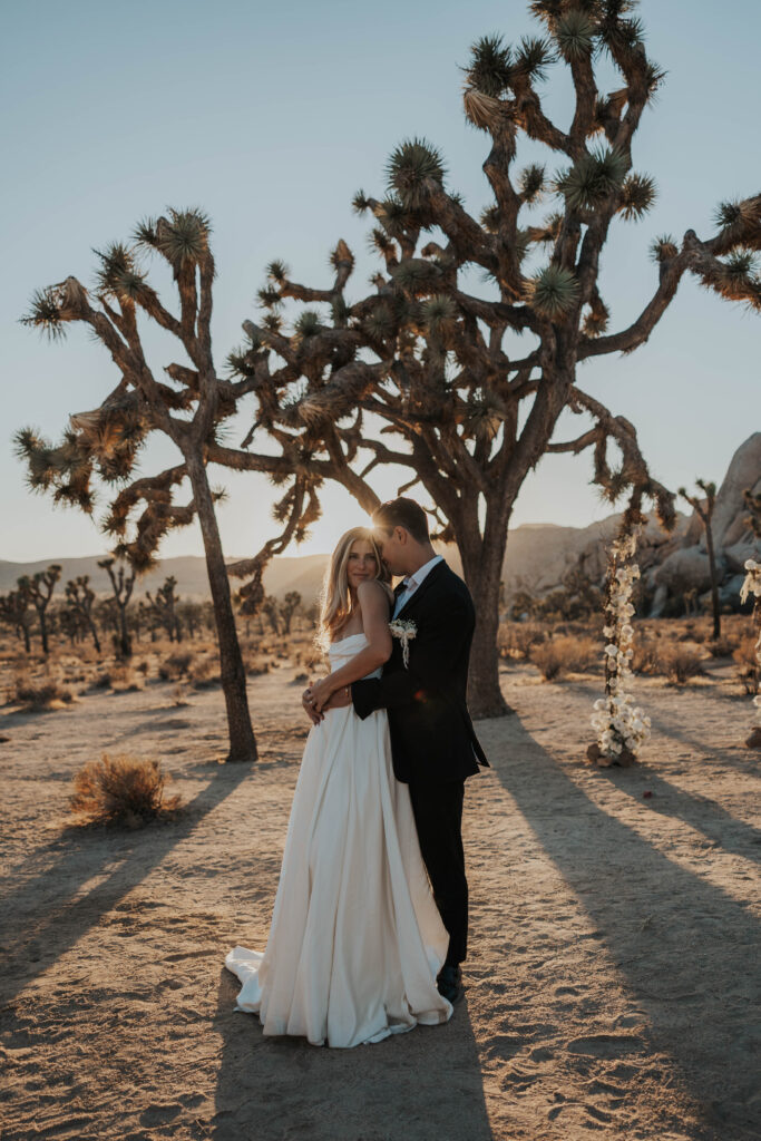 Nontraditional wedding in Joshua Tree National Park, California