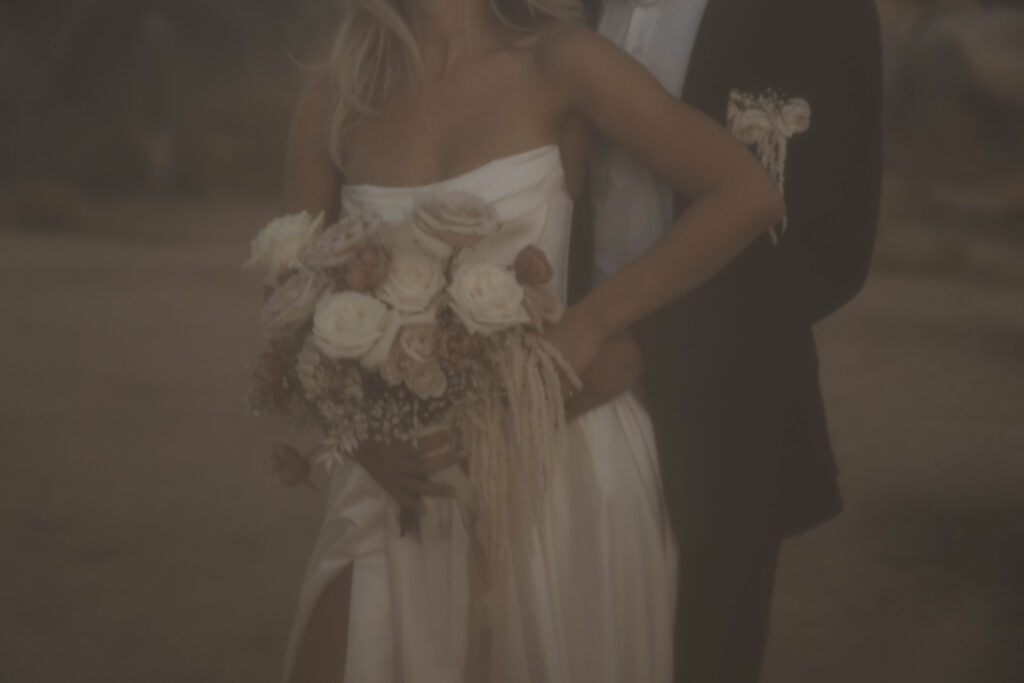 Bouquet details in the desert in Joshua Tree National Park, CA