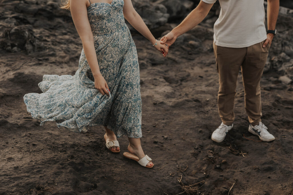 Beach Engagement Photoshoot in Maui, Hawaii