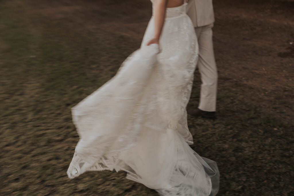 Details of bride and groom at a wedding in Mesa, Arizona