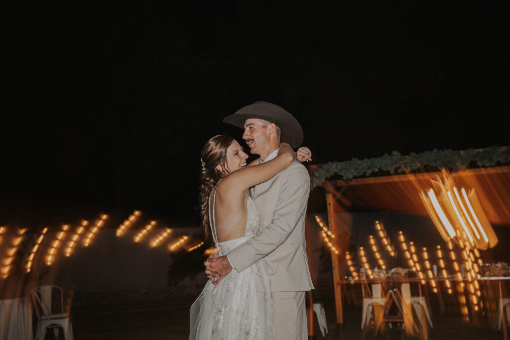 Bride and groom dancing at an Arizona wedding