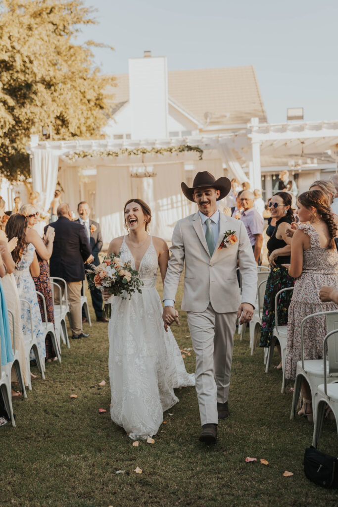 Couple during their ceremony