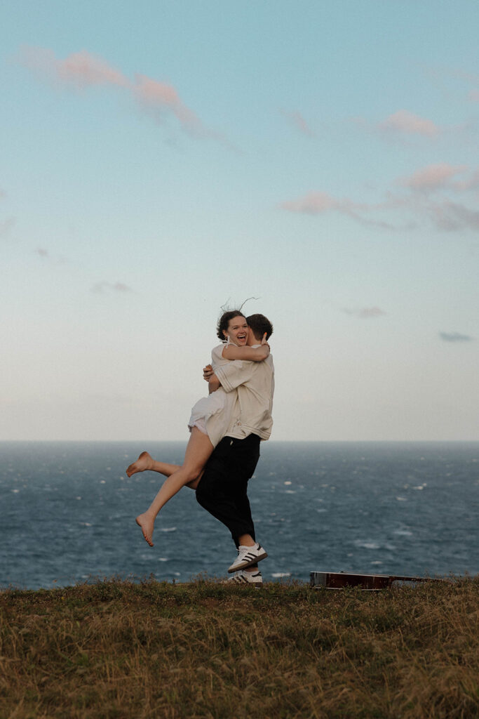 Surprise Proposal in the Cliffs of Kapaau, Hawaii