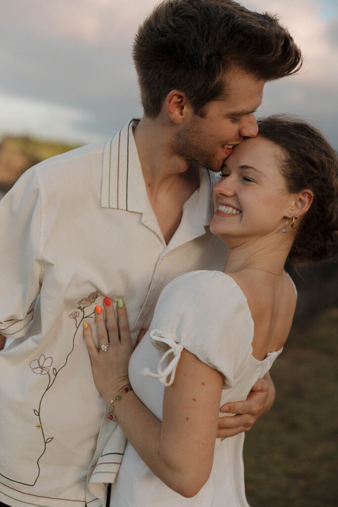 documentary style engagement photos in hawaii