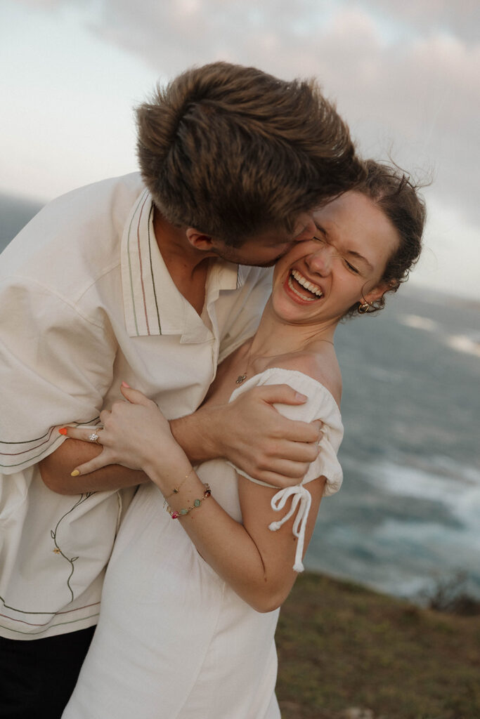 Surprise Proposal in the Cliffs of Kapaau, Hawaii