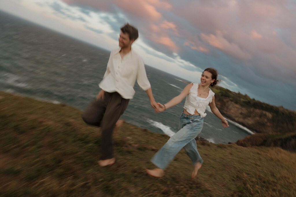 Surprise Proposal in the Cliffs of Kapaau, Hawaii