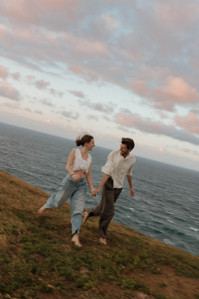 documentary style couples photoshoot blurry and candid couple photos