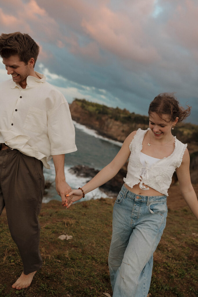 documentary style couples photoshoot blurry and candid couple photos