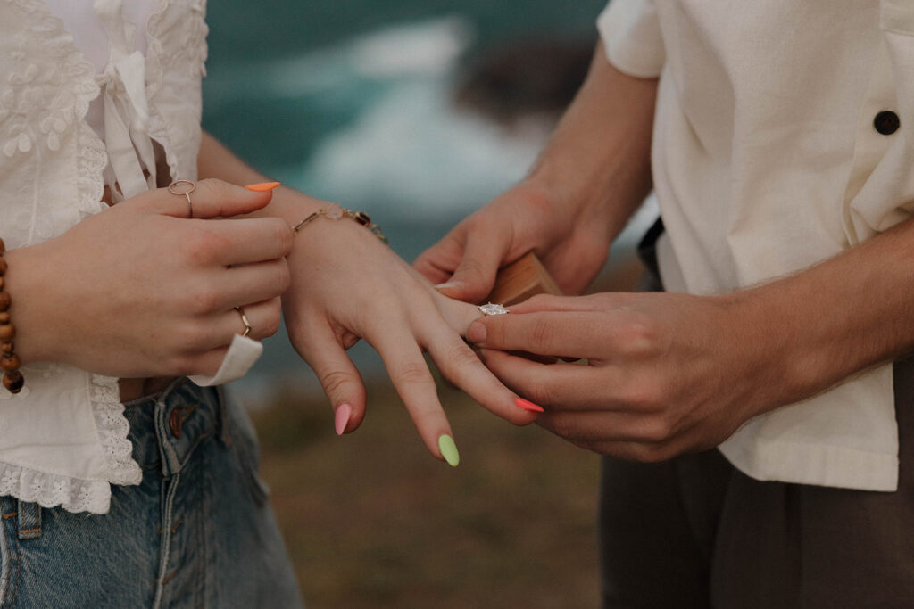engagement photos romantic and documentary style