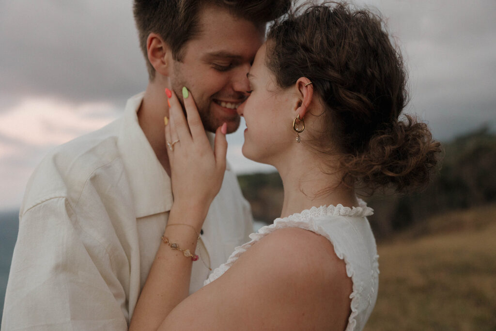 engagement photos romantic and documentary style