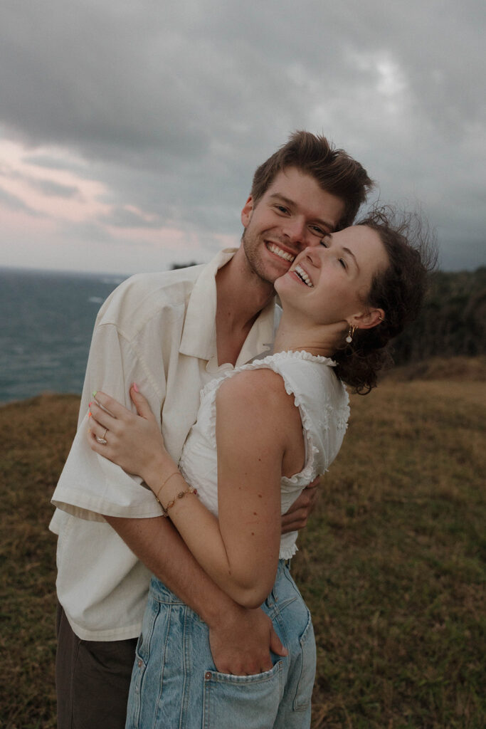 Surprise Proposal in the Cliffs of Kapaau, Hawaii