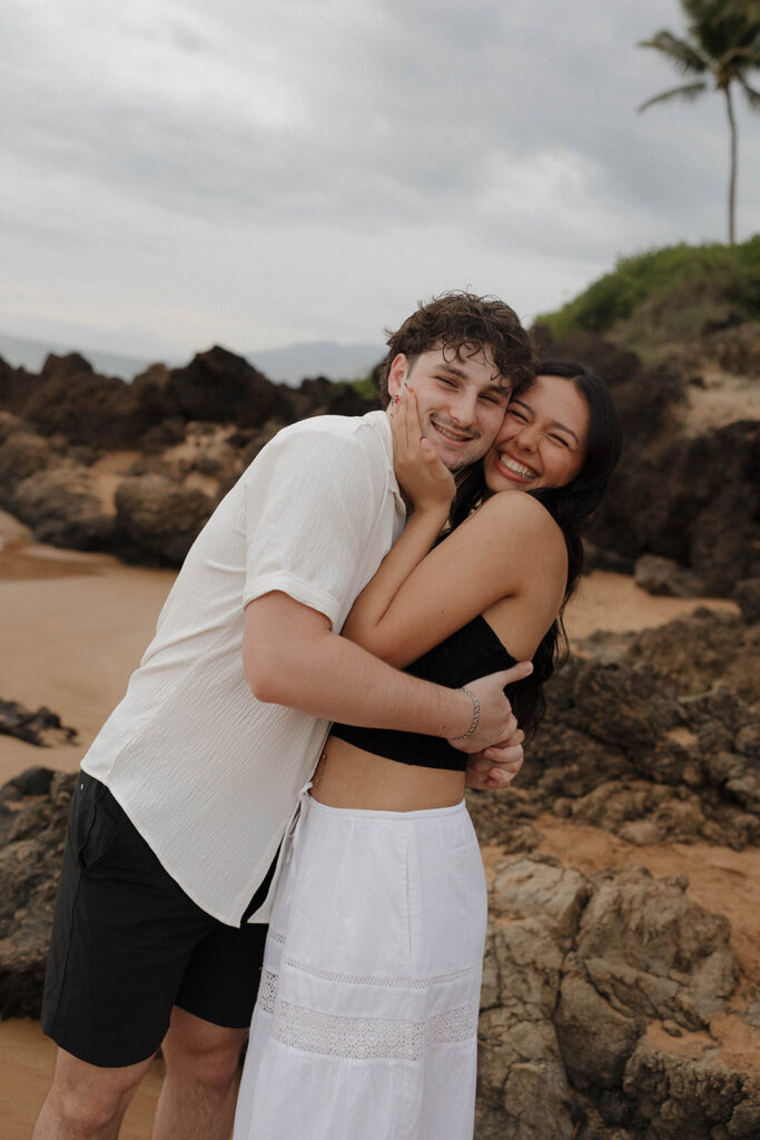 Po‘olenalena Beach Couples Session with a Dreamy Maui Backdrop