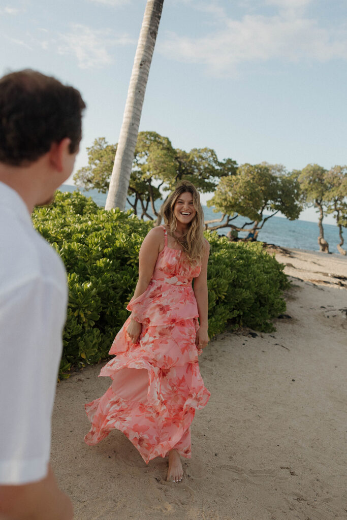 Kikaua Point Couples Photoshoot Turned Surprise Proposal