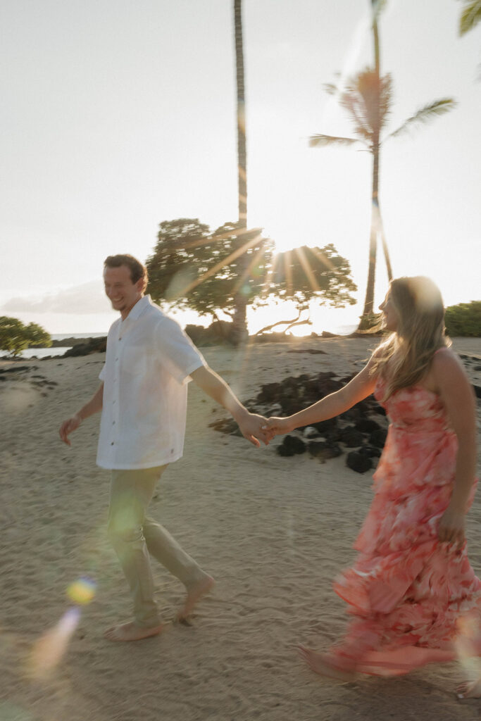 Kikaua Point Couples Photoshoot Turned Surprise Proposal