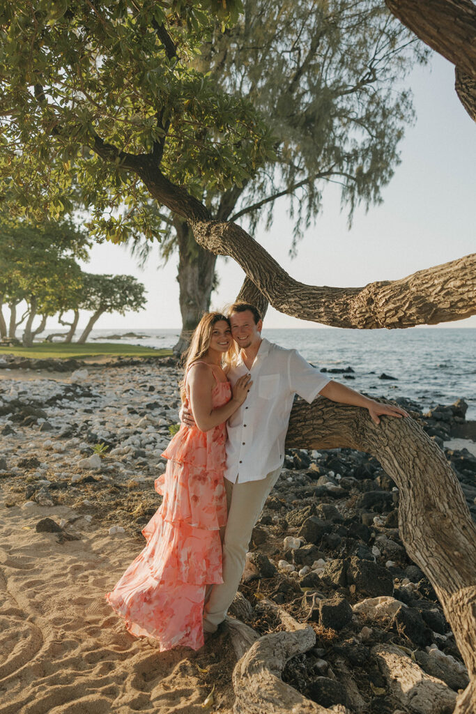 Kikaua Point Couples Photoshoot Turned Surprise Proposal