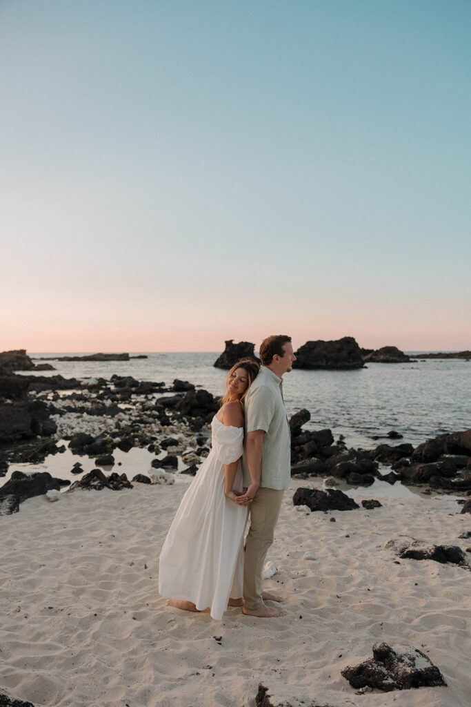 Kikaua Point Couples Photoshoot Turned Surprise Proposal
