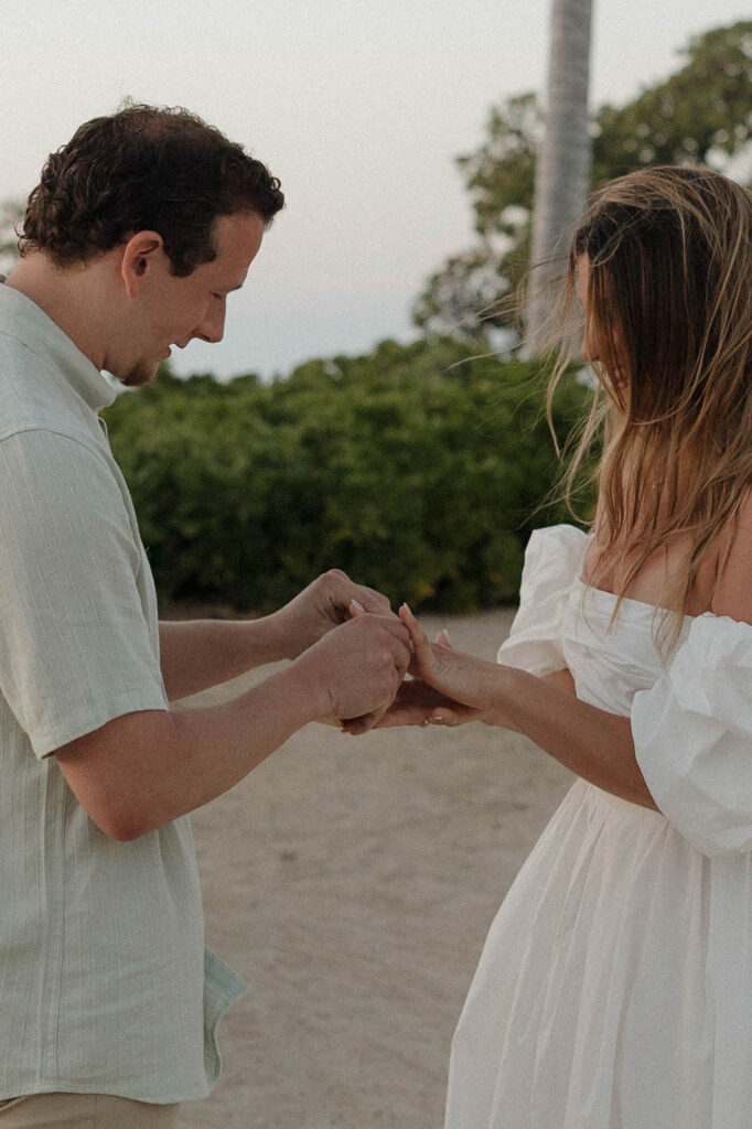 romantic beach surprise proposal in hawaii