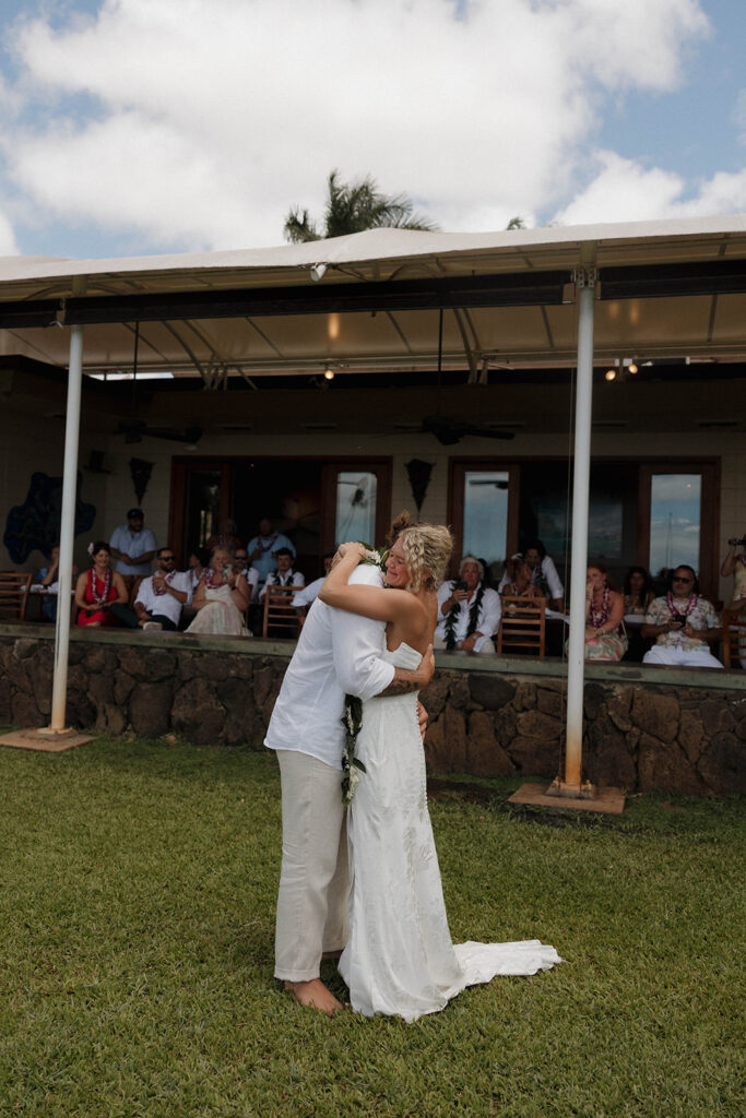 haleiwa joe's wedding reception for oahu elopement