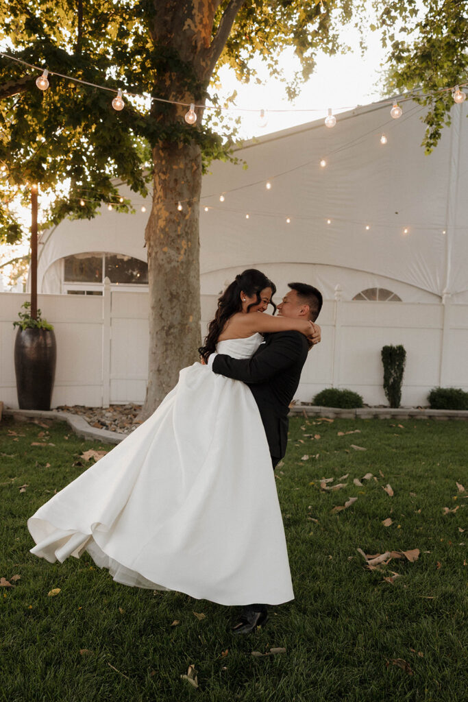 candid wedding photos with the bride and groom