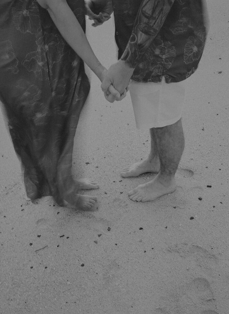 film photography for a couples session in Oahu Hawaii