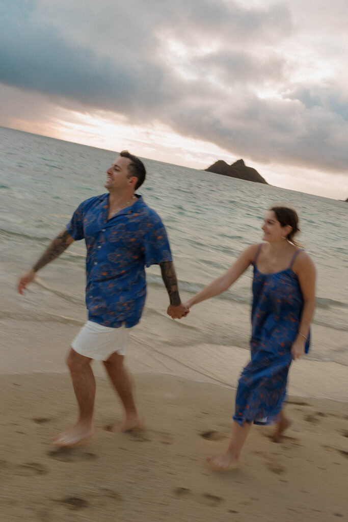 Kualoa Regional Park Couples Photoshoot with Mountains & Ocean Views