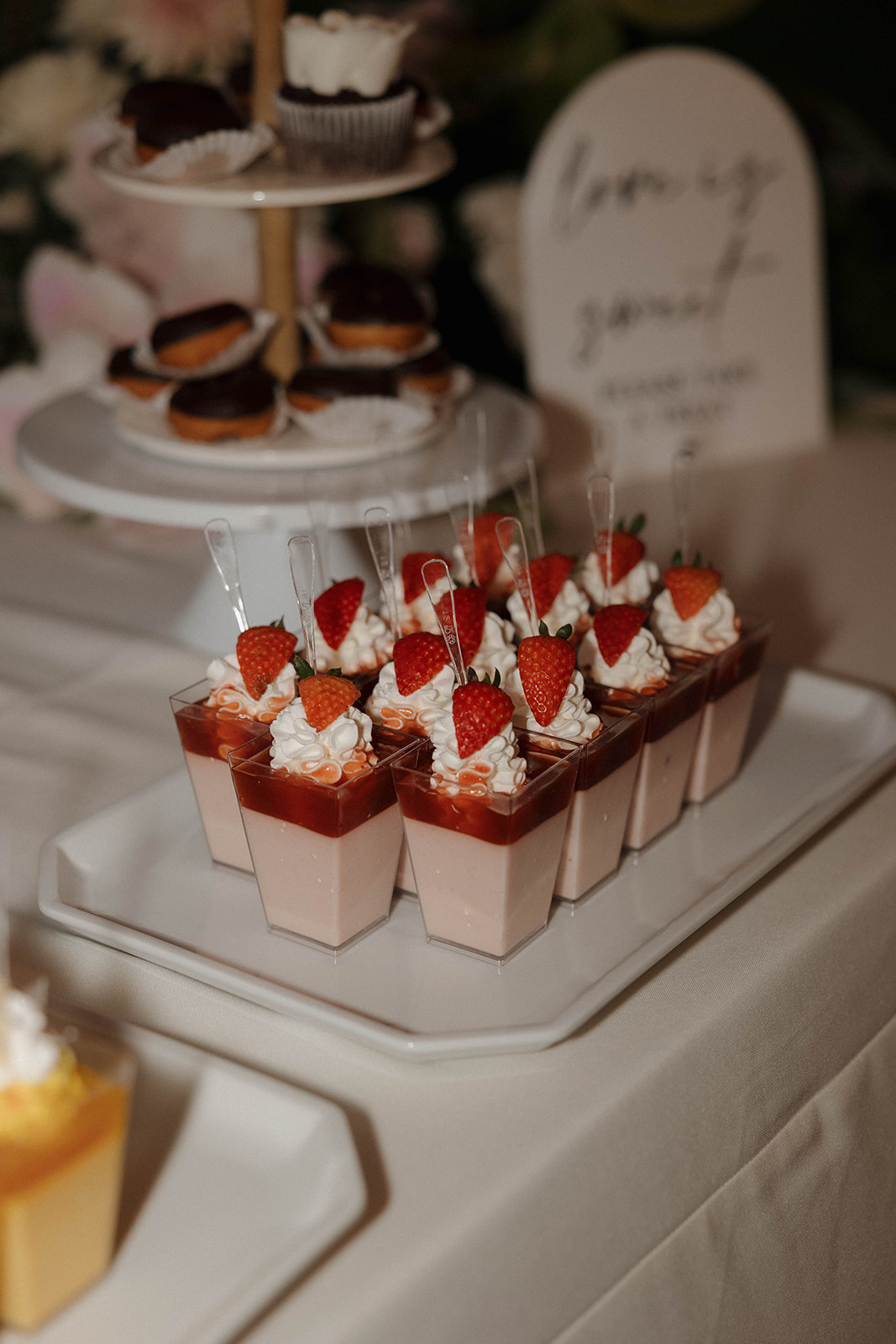 Maui wedding caterers dessert on a platter 